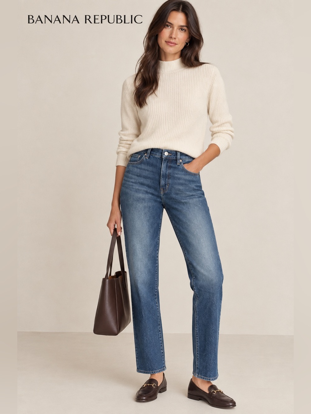 Banana Republic High-Rise Slim Jean Blue Waist 31